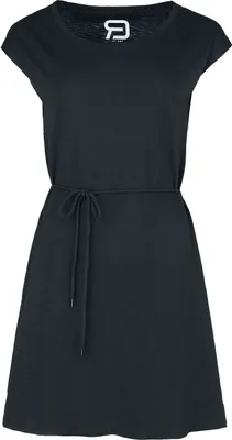 Produktbild von RED by EMP Damen schwarzes Kleid mit Taillenband 5XL