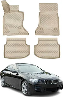 Image de 2010-2013 BMW Série 5 Limo Touring F10 F11 Tapis de sol TPE Beige 4 pcs