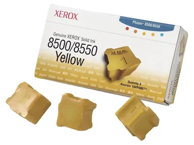 Imagen del producto de Xerox 108R00671: Cartucho de tinta amarilla para impresora, tinta permanente, rendimiento de 3000 páginas