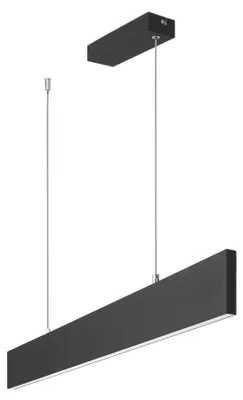 Zdjęcie produktu dla Lampa wisząca LED, IP20, moc 22,9W, barwa 3000K, kolor czarny, strumień świetlny 751 lm