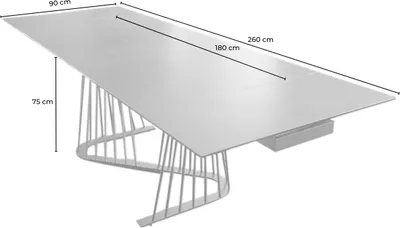 Produktbild von KAWOLA Ausziehtisch ELOISE Esstisch Keramik 180x90cm