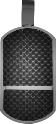 Produktbild von Akzent Gravuranhänger aus Edelstahl, Carbonoptik