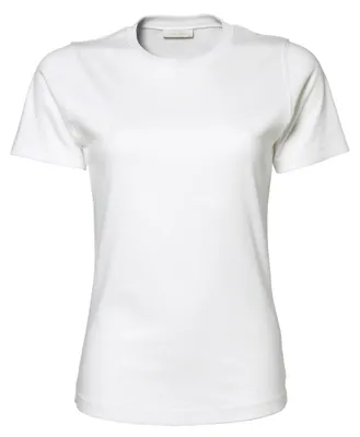 Produktbild von Tee Jays Damen Interlock T-Shirt, Rundhalsausschnitt, Kurzarm FK910 (M) (Weiß)