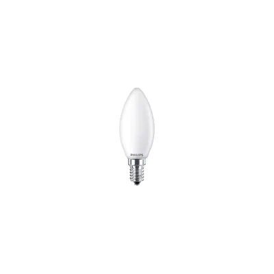 A single LED light bulb on a white background.
