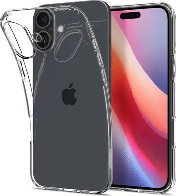 Produktbild von Spigen Liquid Air, Cover, Apple, iPhone 16 Plus, 17 cm (6.7"), Transparent