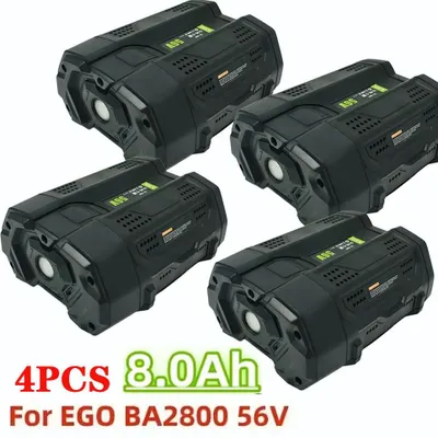 Immagine prodotto di Batteria di ricambio 56V - Batteria agli ioni di litio da 8,0Ah, set da 4 - 8000mAh - Compatibile con BA2800/BA2800T/BA4200/BA4200T/BA1400/BA5600T - Solo batterie