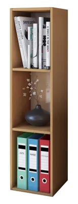 Immagine prodotto di Ripiano in legno in piedi | Scaffale salvaspazio | Dimensioni: H. 107 x W. 34 x D. 30 cm | Ripiano elegante in piedi | Scaffale di archiviazione | Libreria - Mendas