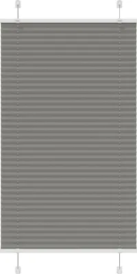 Produktbild von Plissee Anthrazit 80x150 cm Stoffbreite 79,4 cm Polyester