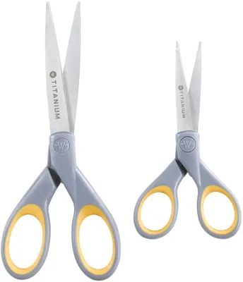 Produktbild von Scherenset 2-tlg. Softgrip Haushaltsscheren Universalscheren Titan Nitrid