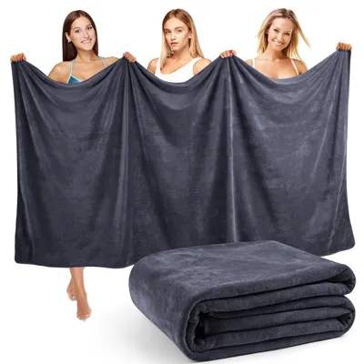 Produktbild von XXL-Badehandtuch, 100x200 cm – Weiches und saugfähiges Handtuch für Sauna und Strand