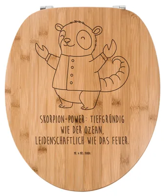 Produktbild von Mr. & Mrs. Panda Klodeckel Skorpion Astrologie - Transparent - Geschenk, Geburtstagsgeschenk, WC-Brille, WC Sitz, Deckel, Tierkreiszeichen, Klobrille, Sternzeichen