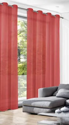 Produktbild von Ösenschal "Crash/Jake" - Vorhang mit Ösen -Größe (HxB): 245x135cm Farbe: Rot