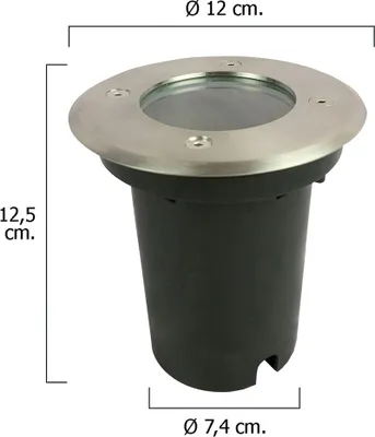 Immagine prodotto di Faretto da incasso a LED IP54 colore acciaio inox