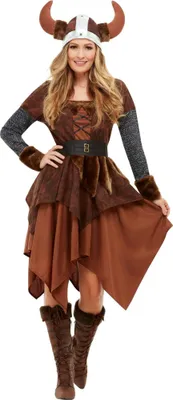 Image de Smiffys - Costume « Viking Barbarian Queen » - Femme SM1958 (L) (Marron)