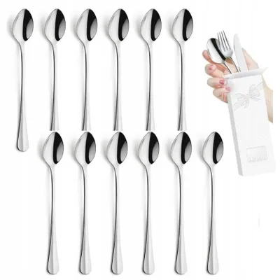 Produktbild von Amefa Baguette Lange Löffel Set 12 Stück Edelstahl