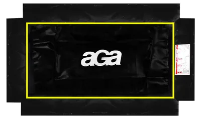 Produktbild von Aga Federabdeckung für rechteckiges Trampolin 244x335 cm Schwarz/Gelb