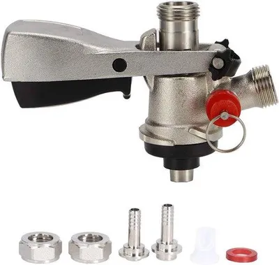 Produktbild von Corrosionsbeständiges Bier-Entnahmepistol G5/8 S-Typ, 8mm Innengewinde für Heimbrauanlage