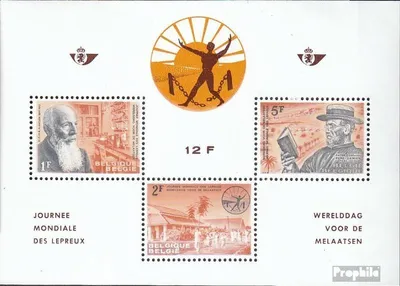 Produktbild von Briefmarken Belgien 1964 Mi Block29 (kompl.Ausg.) postfrisch Kampf gegen die Lepra