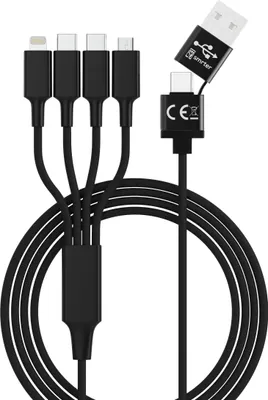 Produktbild von Smrter Hydra Elite 6-in-1 Nylon-Ladekabel 1,2m 2x USB-C