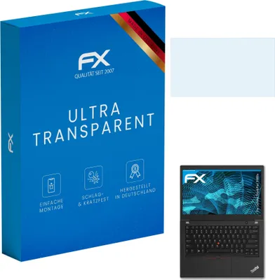 Produktbild von atFoliX FX-Clear 2x Schutzfolie kompatibel mit Lenovo ThinkPad T480s Displayschutzfolie
