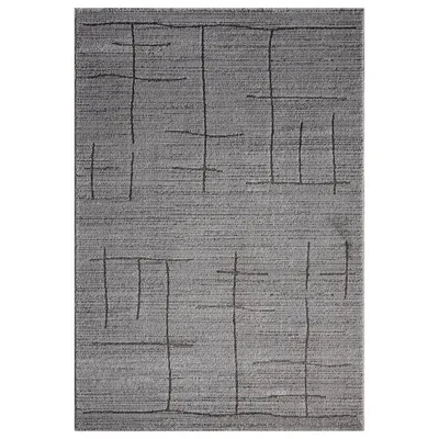 Produktbild von Kurzflor Teppich Skandinavisch Wohnzimmer Schlafzimmer Boho Optik Weich Streifen