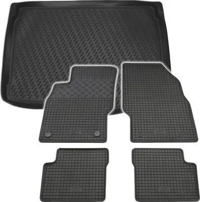 Produktbild von Gummi Kofferraumwanne + Fußmatten Set für Opel Corsa E, Bj. 2014-2019