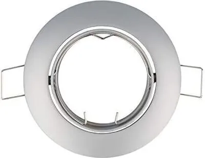 Zdjęcie produktu dla Reflektor wpuszczany GU10 Ø77mm otwór aluminiowy z gniazdem GU5.3 do żarówek LED 50mm grafitowy okrągły
