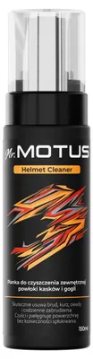 Imagen del producto de Limpiador de cascos Motus Helmet Cleaner, espuma activa de 150 ml, para casco, visera y gafas. Limpiador de cascos para patinetes eléctricos, bicicletas y motocicletas
