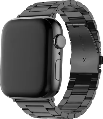 Produktbild von BALR Stahlband passend für Apple Watch 44mm / 45mm / 49mm - Schwarz - Kompatibel mit Series 4 bis 9, SE (44/45mm) & Apple Watch Ultra / Ultra 2 (49mm)