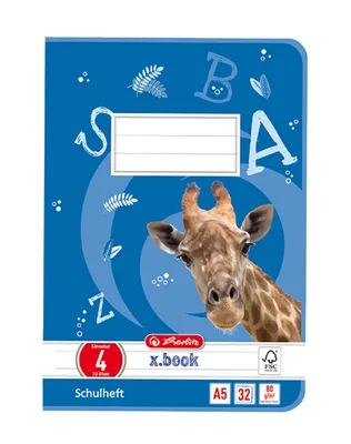 Produktbild von Schulheft A5 32 Blatt Lineatur 4Mix Packung mit 5 Stück