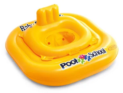 Immagine prodotto di Cerchio gonfiabile per bambini, giallo, 79x79 cm, adatto a bambini dai 1 ai 2 anni