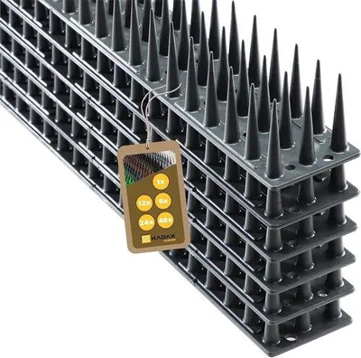 Zdjęcie produktu dla Kołki montażowe Famanu do balkonów – ochrona przed gołębiami – 51 x 4 x 3,5 cm