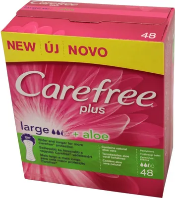 Produktbild von Carefree Pantiliners Plus Large with Aloe