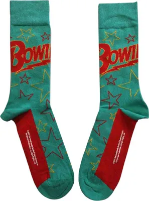 Produktbild von David Bowie - Knöchelsocken für Herren/Damen Unisex, Sternemuster RO14736 (37 EU - 40,5 EU) (Grün)