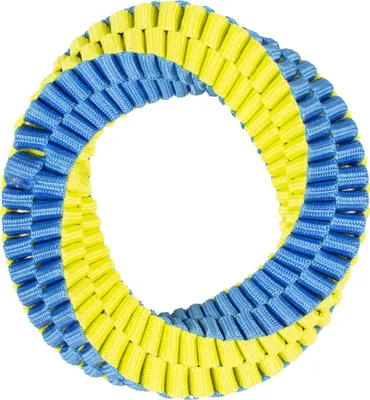 Produktbild von Duvo+ Hundespielzeug Nylon Hoop blau/gelb