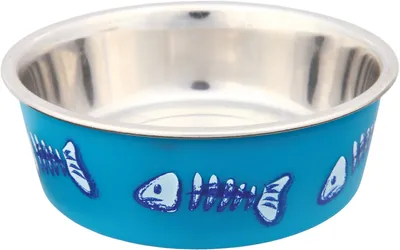 Produktbild von TRIXIE 25270, Katze, Kunststoff, Edelstahl, Blau, Edelstahl, Abbildung, 0,25 l, 12 cm