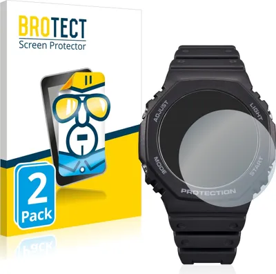 Produktbild von 2x Für Casio G-Shock GA-B2100 Schutzfolie BROTECT Displayschutz Display Schutz Folie Klar Transparent