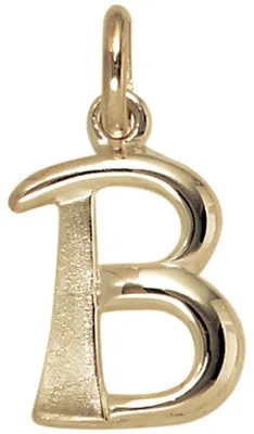 Produktbild von Anhänger Buchstabe B 375 Gold Gelbgold 14,7x9,9mm Halsschmuck Buchstabenanhänger