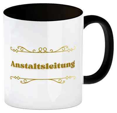 Produktbild von Anstaltsleitung Kaffeebecher in schwarz