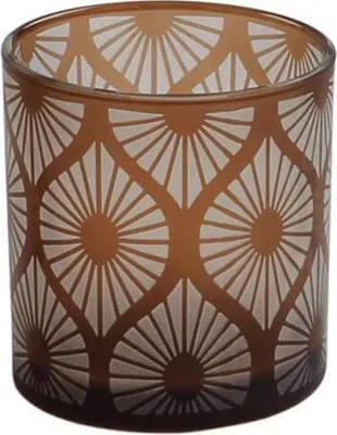 Produktbild von Fink CALANA, Teelichthalter, Glas, braun, H. 8 cm, D. 7 cm Höhe: 8.00 cm Durchmesser: 7.00 cm 115166