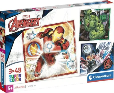 Obrázek produktu pro CLE puzzle 3x48 SuperKolor The Avengers 25315
