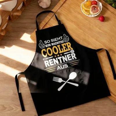 Produktbild von Lustige Grillschürze für Männer als Geschenk zum Ruhestand