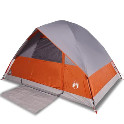 Immagine prodotto di Tenda da Campeggio a Cupola 4 Persone Grigio e Arancione Impermeabile