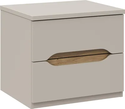 Productafbeelding van Furniture24 Nachtkastje Edwal Edwk012-M902 - Nachtkastje - 50,4 x 44,3 x 41,5 cm - Beige