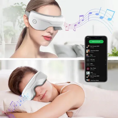 Produktbild von Augenmassagegerät - Massager - Entspannung - Mit Vibrationen - Lindert Müdigkeit - Bluetooth - USB