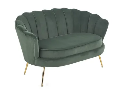 Produktbild von Halmar Sofa Amorinito XL - dunkelgrün / gold