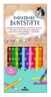 Produktbild von moses. Verlag GmbH Radierbare Buntstifte Pferde