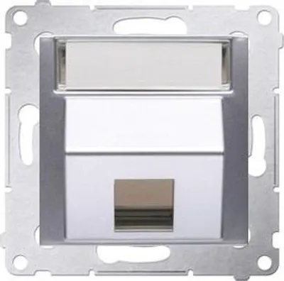 Produktbild von Kontakt-Simon DKP1S.01/43, Silber, Kunststoff, IP20, 75 mm, 47 mm, 75 mm