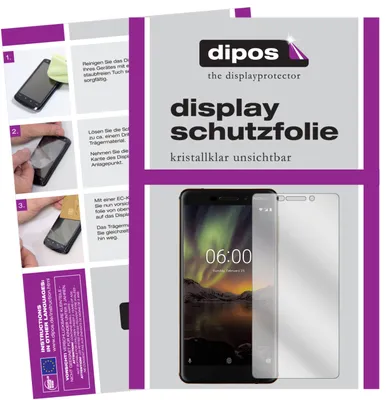 Produktbild von 2x Schutzfolie für Nokia 6.1 2018 klar Displayschutzfolie Folie Display Schutz