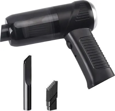 Produktbild von 1 Set Autostaubsauger mit 2 Düsen, tragbarer Handstaubsauger mit 1200 mAh, 5500 Pa, Mini-Akku-Elektrostaubsauger, Haushaltsbedarf
